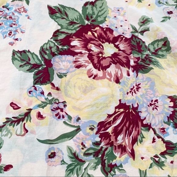 Soft Surroundings Silk Blend Floral Popover Blouse size small - Picture 7 of 7